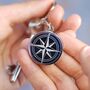 Lost Without You Compass Keyring, thumbnail 2 of 9