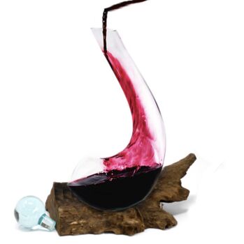 Handblown Wine Decanter Set, 3 of 5