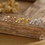 Mismatched Music Notes Internally Threaded Flat Back Earrings In Sterling Silver, thumbnail 2 of 12
