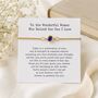 Mother Of The Groom Gift, Birthstone Bracelet From Bride, thumbnail 1 of 11