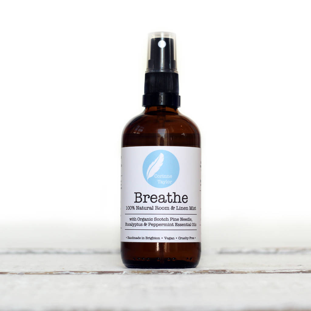 breathe aromatherapy room + linen mist by corinne taylor