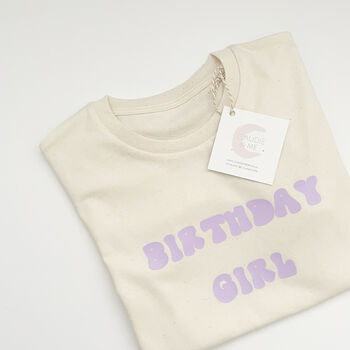 Birthday Girl Milestone T Shirt, 3 of 3