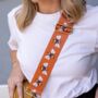 Burnt Orange Bee Bag Strap | Extra Long Crossbody Replacement Bag Strap, thumbnail 1 of 4