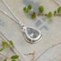 Natural Diamond Slice Necklace In Sterling Silver, thumbnail 3 of 4