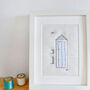 Embroidered Spotty 'Beach Hut' Picture, thumbnail 3 of 4