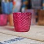 Spot Glass Pink Medium Tea Light Holder, thumbnail 1 of 2