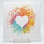 Watercolour Heart Cross Stitch Kit, thumbnail 3 of 9