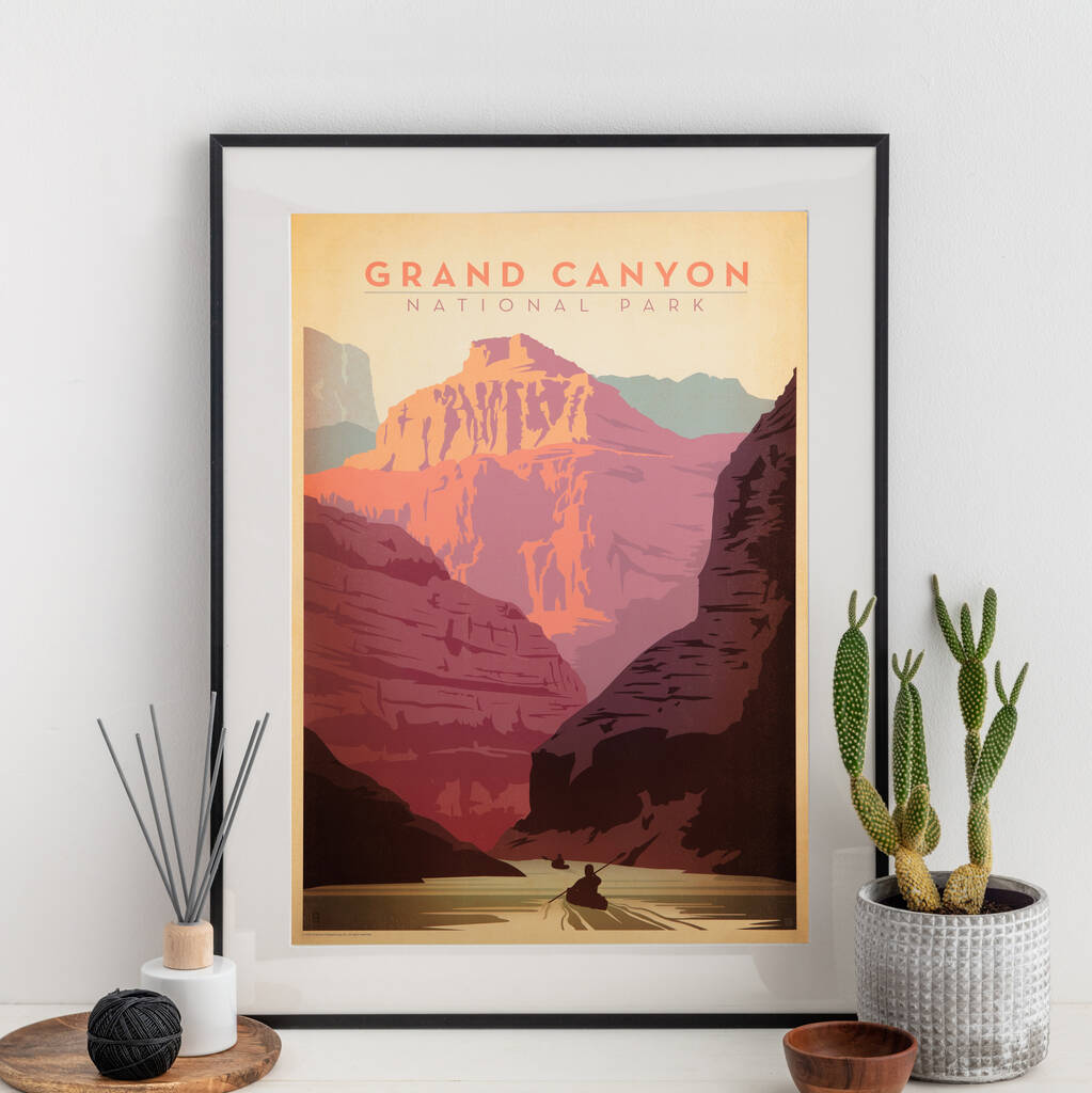 grand canyon national park travel print by i heart travel art ...