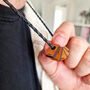 Personalised Men's Wooden Family Rectangular Bead Necklace, thumbnail 1 of 8