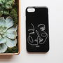 Abstract Line Art Black Personalised Phone Case, thumbnail 6 of 6