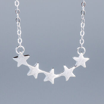 Sterling Silver Star Constellation Necklace, 3 of 5