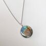 The Circle Labradorite Necklace, Silver, thumbnail 3 of 6