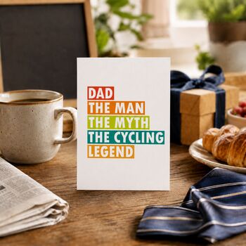 Cycling Legend Dad Father’s Day Card, 2 of 6