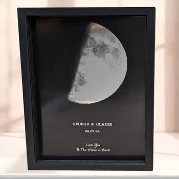 Personalised Metallic Moon Print, 2 of 3