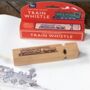 Personalised Traditional Wooden Train Whistle Toy, thumbnail 1 of 2