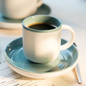 Download Two Tone Espresso Cup Grey, Blue, Yellow Or Purple By ... Yellowimages Mockups