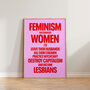 Retro Funny Feminist Wall Art Print, thumbnail 2 of 8