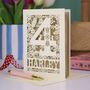 Personalised 4th Birthday Card Papercut Woodland Design, thumbnail 1 of 7