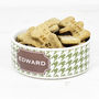 Personalised Pet Bowl Houndstooth, thumbnail 5 of 6