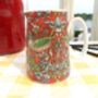 Cream Jug In Red Strawberry Thief Design, thumbnail 1 of 8