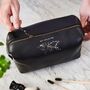 Best Dad In The World Leather Wash Bag, thumbnail 2 of 6