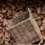 Square Rattan Log Basket, thumbnail 8 of 9