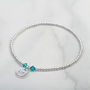 December Birthstone Blue Topaz Bracelet Gift For Her, thumbnail 2 of 6