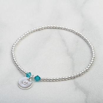 December Birthstone Blue Topaz Bracelet Gift For Her, 2 of 6