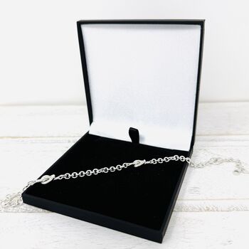 Friendship Knot Sterling Silver Chain Bracelet, 7 of 11