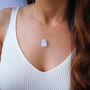 Raw Moonstone Crystal Necklace, thumbnail 2 of 11