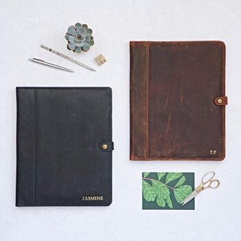 Personalised Buffalo Leather Document Portfolio, 10 of 12