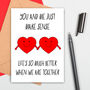 You And Me Love Card, thumbnail 1 of 2