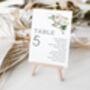 Seating Table Plan Cards Pink And White Peony Design, thumbnail 5 of 6