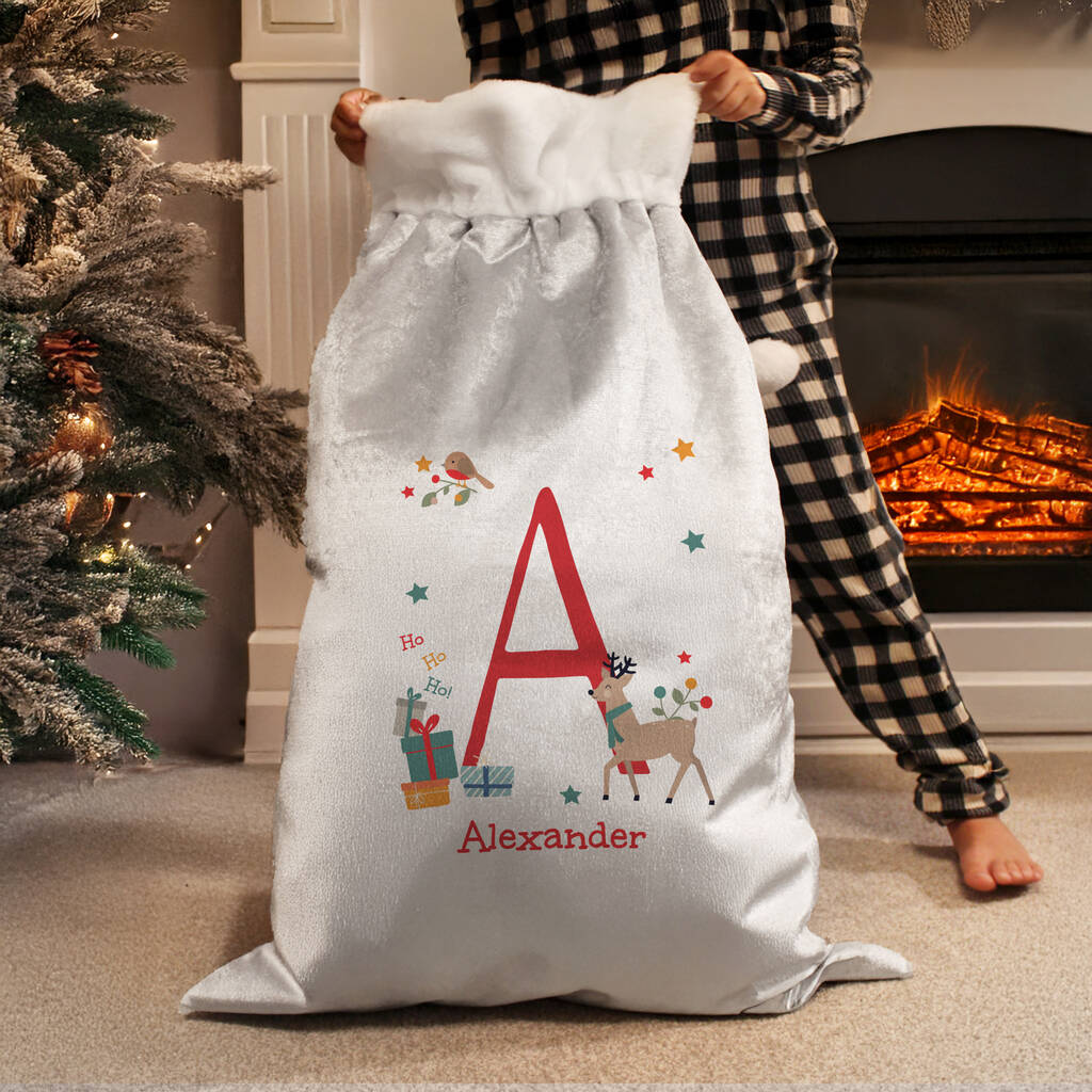 Christmas Sack For Children Baby's First Xmas Gift, 1 of 4