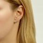 Flash Ear Studs With Sapphires, thumbnail 2 of 11
