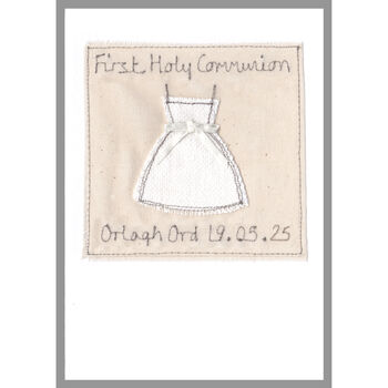 Personalised Bridesmaid Or Flower Girl Dress Thank You Card, 3 of 12