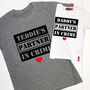 Personalised Daddy's Partner T Shirt Set, thumbnail 2 of 8