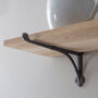 Oak Shelf With Cast Iron Brackets, thumbnail 3 of 3