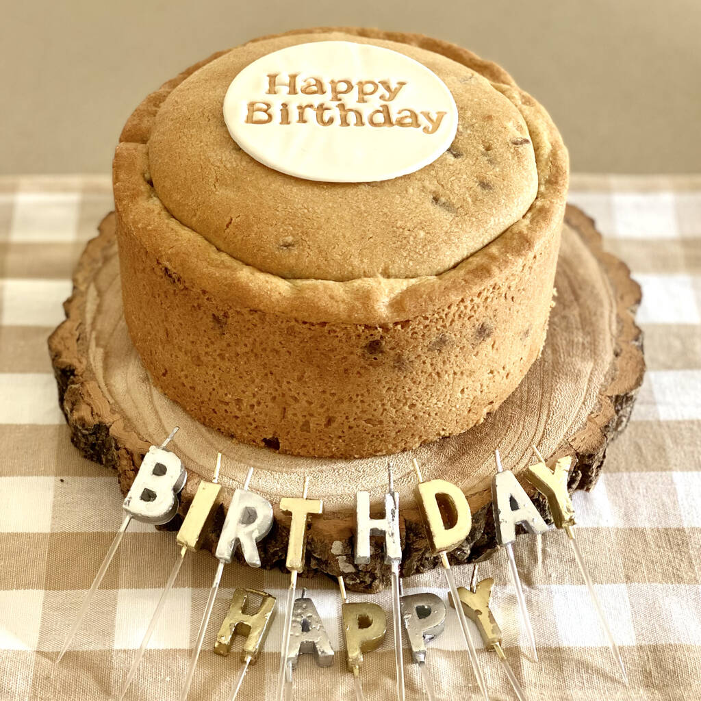 Medium 'Happy Birthday' Cookie Pie 20 Flavours, 1 of 5