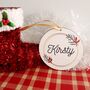 Personalised Wreath Christmas Decoration, thumbnail 2 of 2