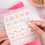 Cute Washi Tape Planner And Journal Sticker Sheet, thumbnail 3 of 6