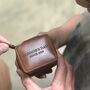 Personalised Leather Travel Cufflink Case For Dad, thumbnail 3 of 8
