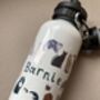 Personalised Cats Floral Water Bottle, thumbnail 4 of 5