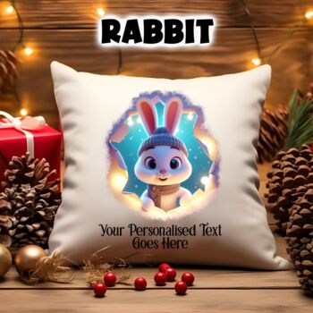 Personalised Christmas Animal Breakout Gift Cushion, 4 of 8