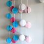 Honeycomb Paper Ball Garland All Colours, thumbnail 9 of 10