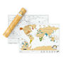 Scratch Map® Original Travel Size Poster, thumbnail 3 of 8