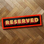 Cool Reserved Sign | Framed Print | Wall Art, thumbnail 5 of 6
