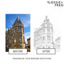Personalised Fine Line Pencil Sketch Venue Portrait, thumbnail 5 of 9