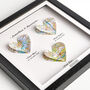 Three Personalised Heart Maps Framed Print, thumbnail 8 of 12