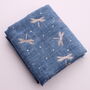 Personalised Dragonfly Print Scarf, thumbnail 4 of 5